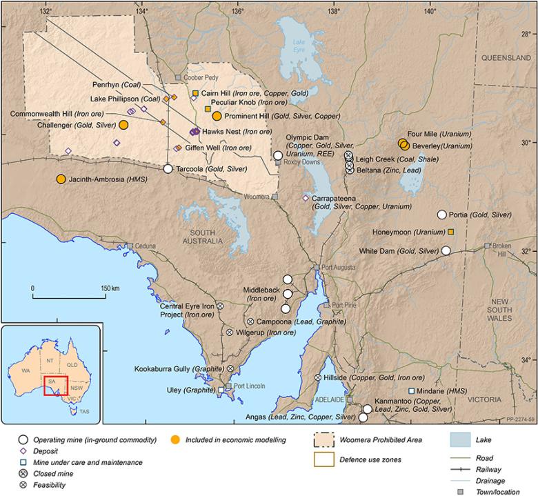Economic assessment of mineral resources within the Woomera Prohibited